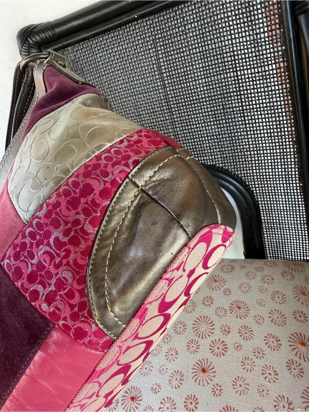 Coach patchwork shoulder